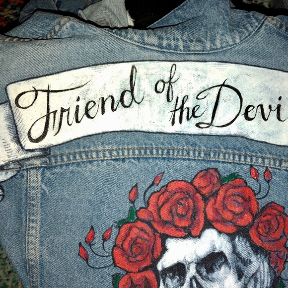 Vintage Levi's Hand painted Grateful Dead Jacket - Picture 9 of 10